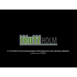 TRUTZHOLM 2 kpl taitettavat alumiiniset ajoluiskat, 205 cm, 680 kg, harmaa