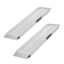 TRUTZHOLM 2 kpl alumiiniramppi 100 x 28 cm kantavuus 540 kg harmaa
