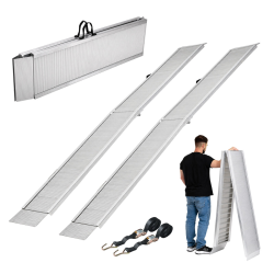TRUTZHOLM alumiinirampit 2 kpl kokoontaitettavat 307 cm kantavuus 900 kg