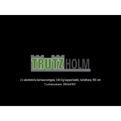 TRUTZHOLM 2 kpl taitettavia ajoramppeja, alumiinia, 180 cm, 680 kg