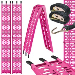 TRUTZHOLM 2 kpl taitettava kuormaussilta alumiini 228 cm 680 kg pinkki