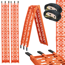 TRUTZHOLM 2 kpl taitettavat aj rampit alumiini oranssi 228 cm 680 kg