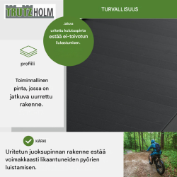 TRUTZHOLM ajorampit 2 kpl, kokoontaitettavat, alumiini, 205 cm, 680 kg, musta