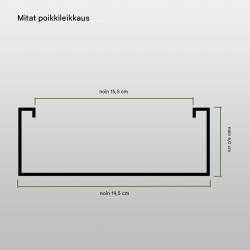 TRUTZHOLM teleskooppiset pyörätuolirampit 2 kpl, alumiini, 183 tai 213 cm, 272 kg