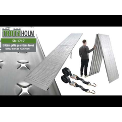 TRUTZHOLM alumiininen kuormausramppi 400 cm, 70 cm, taitettava, 400 kg