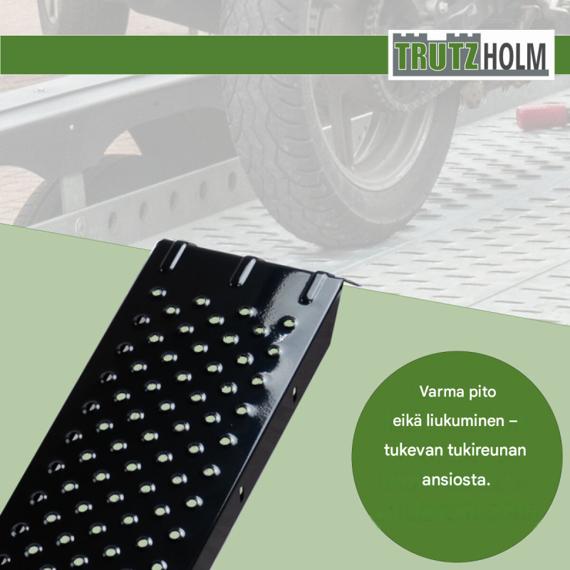 TRUTZHOLM kuormaussillat 2 kpl, 160 cm, 400 kg, pulverimaalattu teräs, musta