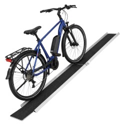TRUTZHOLM ajoramppi 150 270 cm säädettävä 50 kg polkupyörälle sähköpyörälle ja mopolle