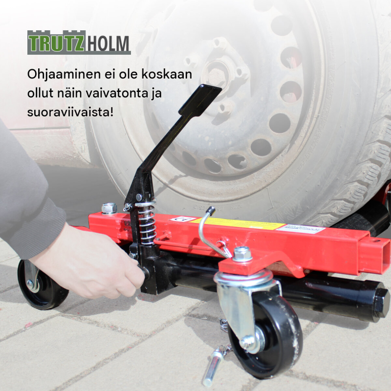 Hydraulinen siirtohallinosturi 4 kpl, 680 kg, renkaille enintään ca. 30 cm