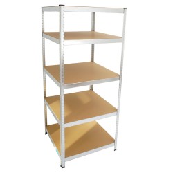 Raskaan kuorman hylly 180 x 75 x 75 cm 5 tasoa 875 kg galvanoitu metalli