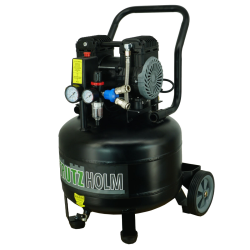 TRUTZHOLM hiljainen pystysuuntainen kompressori 36 l, 900 W, 8 bar, tarvikkeilla