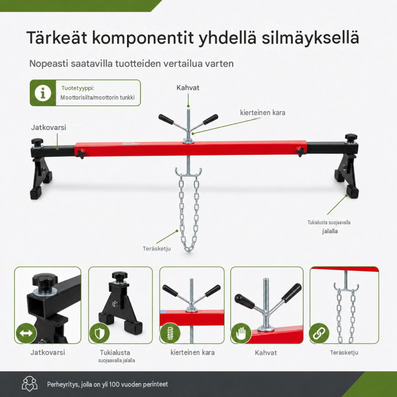 TRUTZHOLM moottorisilta 300 kg, säädettävä korkeus, teräs, kumisuojatut tukipinnat