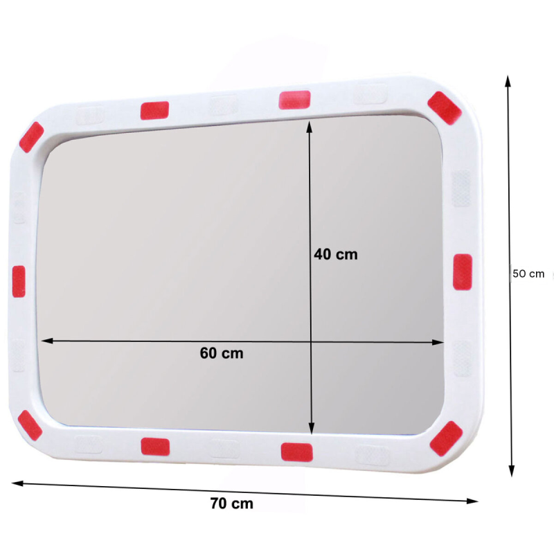 TRUTZHOLM liikennepeili 40 x 60 cm, 130–160°, polykarbonaatti, kiinnike