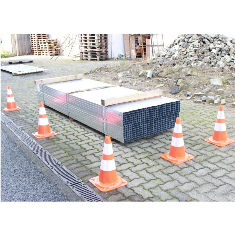 Liikennekartiosarja 10 kpl, oranssi, 47 cm, PVC, 2 heijastinraitaa