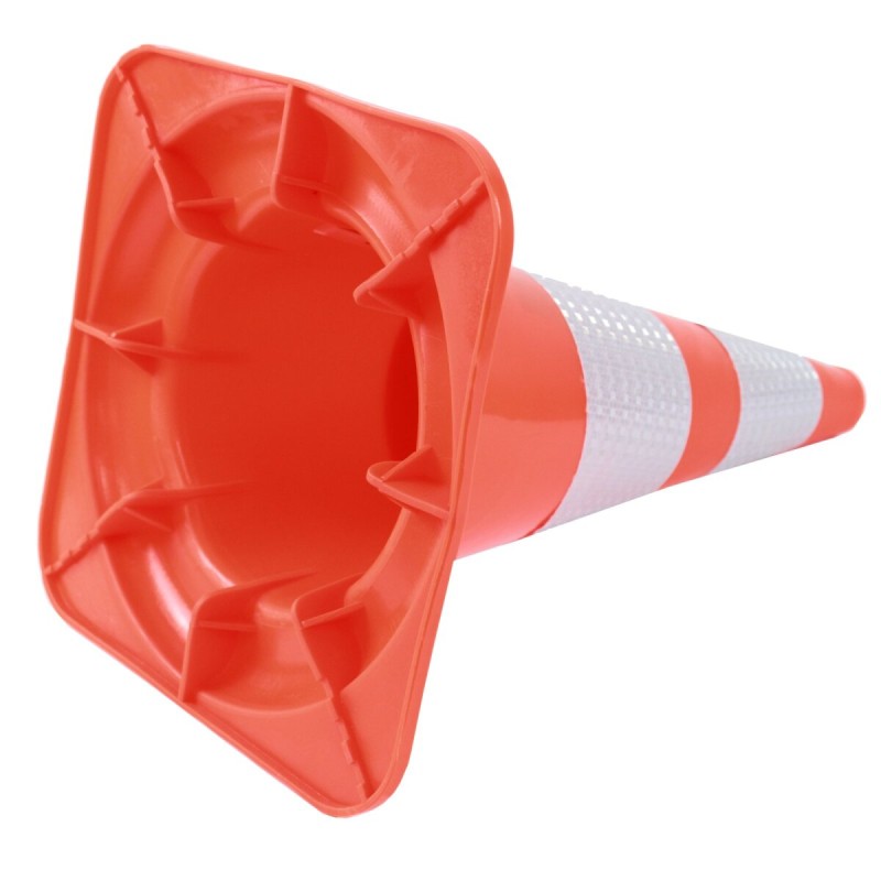 Liikennekartiosarja 10 kpl, oranssi, 47 cm, PVC, 2 heijastinraitaa