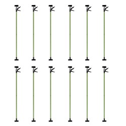 Teleskooppituki 12 kpl 115 290 cm tukikuorma 30 kg vihreä