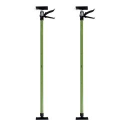 Teleskooppinen asennustuki 2 kpl 115 290 cm 45 kallistettavat PVC tukilevyt