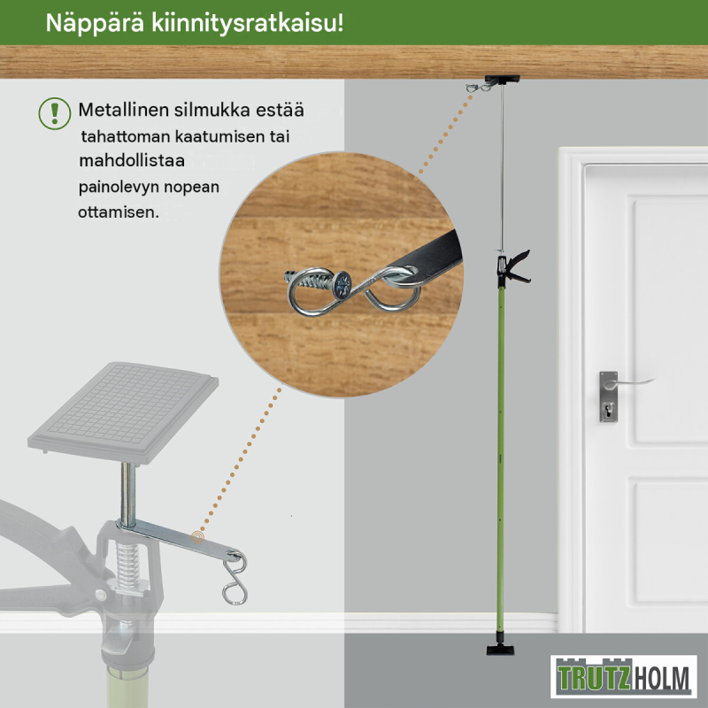 Teleskooppinen asennustuki 2 kpl, 115–290 cm, 45° kallistettavat PVC-tukilevyt