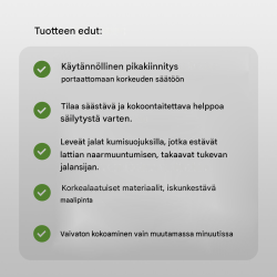 2 kpl TrutzHolm® Premium -työpöytä, kokoontaitettava, 7 korkeussäätöä, 100 kg