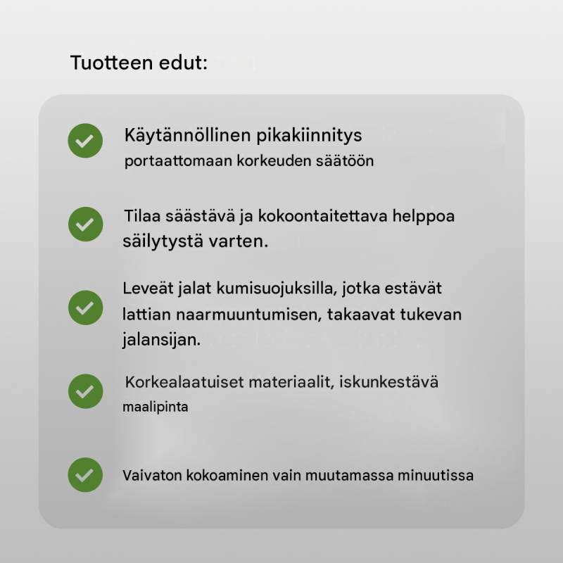 2 kpl TrutzHolm® Premium -työpöytä, kokoontaitettava, 7 korkeussäätöä, 100 kg