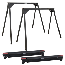TRUTZHOLM taittopukit 2 kpl teräs 500 kg pukkia kohden 76 cm musta punainen