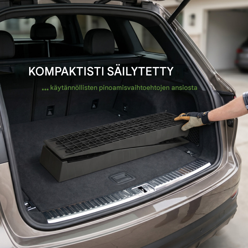 TRUTZHOLM-ajoluiskat 2 kpl, muovi, 700 x 200 x 80 mm, 3000 kg paria kohti