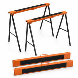 TRUTZHOLM taittopukit 2 kpl teräs 125 kg pukilta 250 kg pareittain 78 x 49 x 100 cm