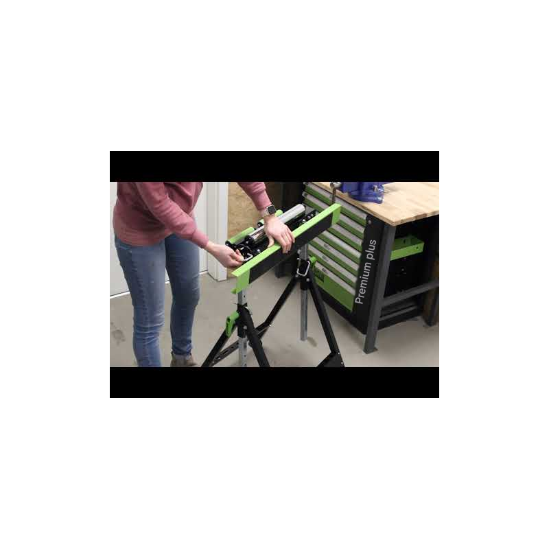 TRUTZHOLM 4-in-1-monitoimityöpukki 2 kpl, korkeussäädettävä, taitettava, 200 kg
