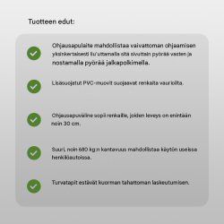 TrutzHolm siirtotunkki 2 kpl, 680 kg/kpl, renkaille enintään 30 cm