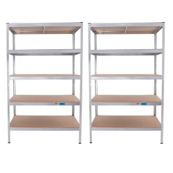 2 x TRUTZHOLM raskashyllykkö 180 x 115 x 75 cm 5 tasoa 875 kg sinkitty
