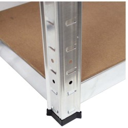 Raskas säilytyshylly 2 kpl, sinkitty metalli, 5 MDF-tasoa, 180 x 90 x 40 cm, 875 kg