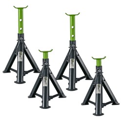 Ajoneuvon tukipukit 4 kpl korkeussäädettävät 280 430 mm teräs vihreä anthrasiitti