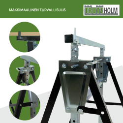 Työskentelypukki 4 kpl, musta, maalattu teräs, korkeussäätö 80–130 cm