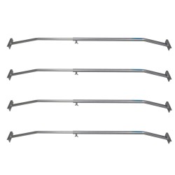 Perävaunun tasopeitteen tuet 4 kpl alumiini XL 1320 2100 mm
