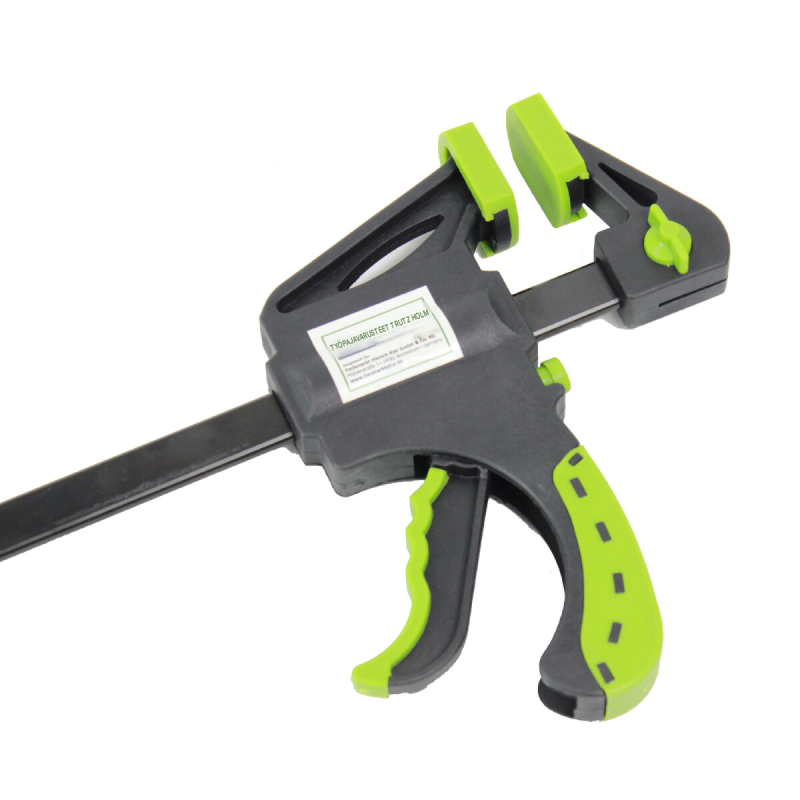 TrutzHolm® yksikätinen pikapuristin 4 kpl, 0–600 mm, 140–760 mm, musta / vihreä