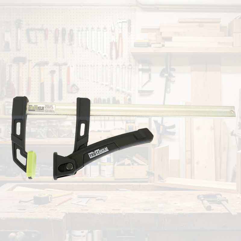 TRUTZHOLM-yksikätaltta 4 kpl, alumiini, 25 cm puristusväli, 43 cm japanilainen pituus