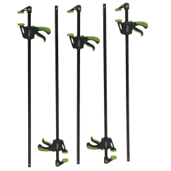 Yksikätinen puristin 5 kpl 60 x 900 mm puristusalue 0 900 mm musta ja vihreä