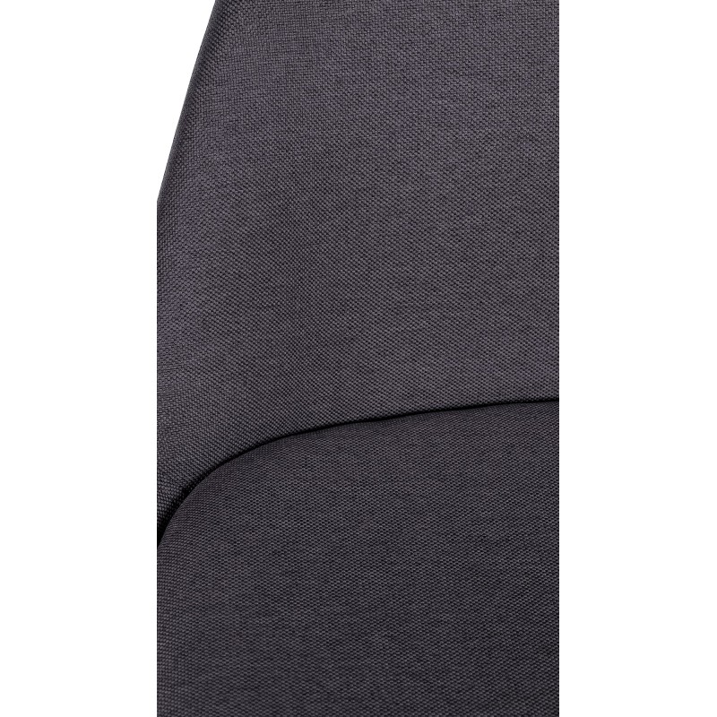 Corbin pyöreä kankainen baarijakkara pyökkirungolla ja selkänojalla