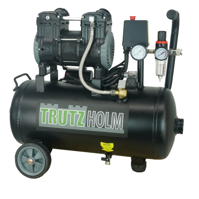 TRUTZHOLM TH-fk24l hiljainen Brushless-kompressori, 900 W, 24 l, 8 bar