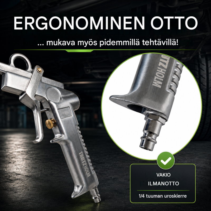 TRUTZHOLM-painekuppiruisku onteloiden suojaukseen, 1100 ml, 4-6 bar, sininen