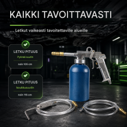 TRUTZHOLM-painekuppiruisku onteloiden suojaukseen, 1100 ml, 4-6 bar, sininen