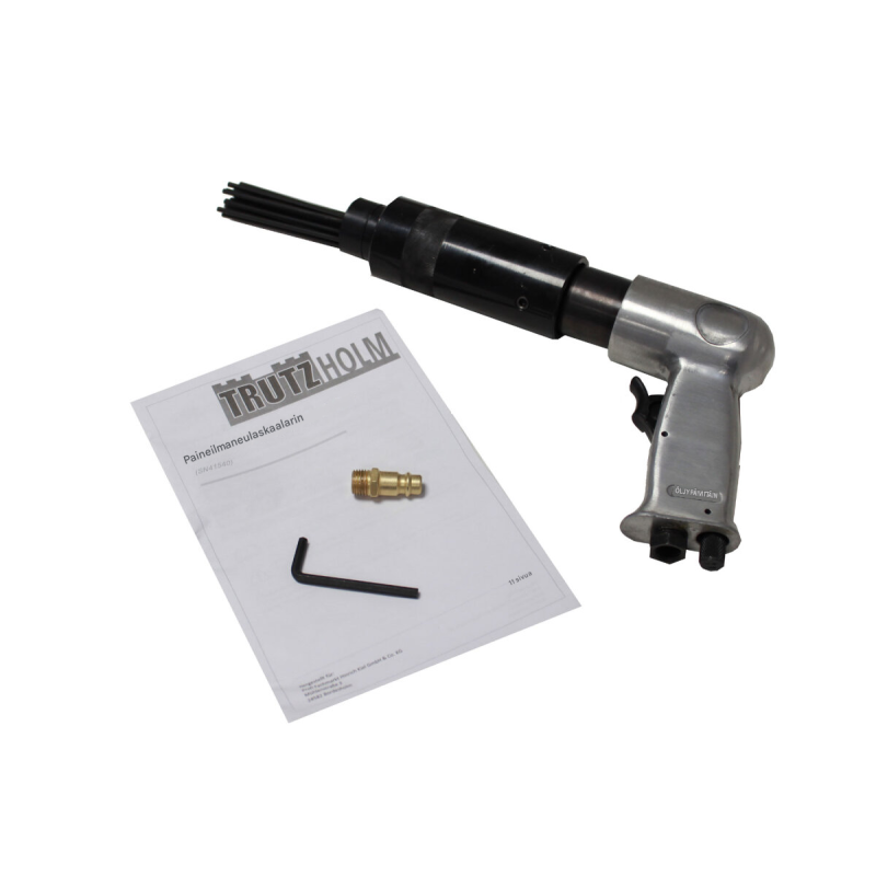 Paineilmaneulapiikkari 19 neulaa, vaihtopää, 3 mm, 180 mm, 160 l/min