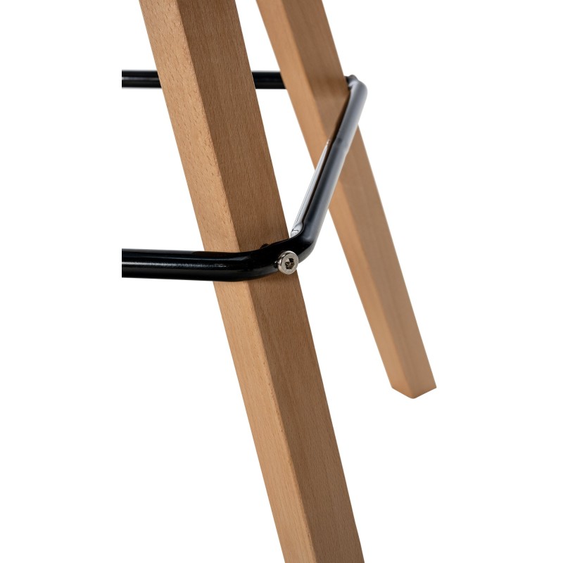 Corbin moderni baarijakkara kangasverhoilulla pyökkirungolla ja jalkatuella