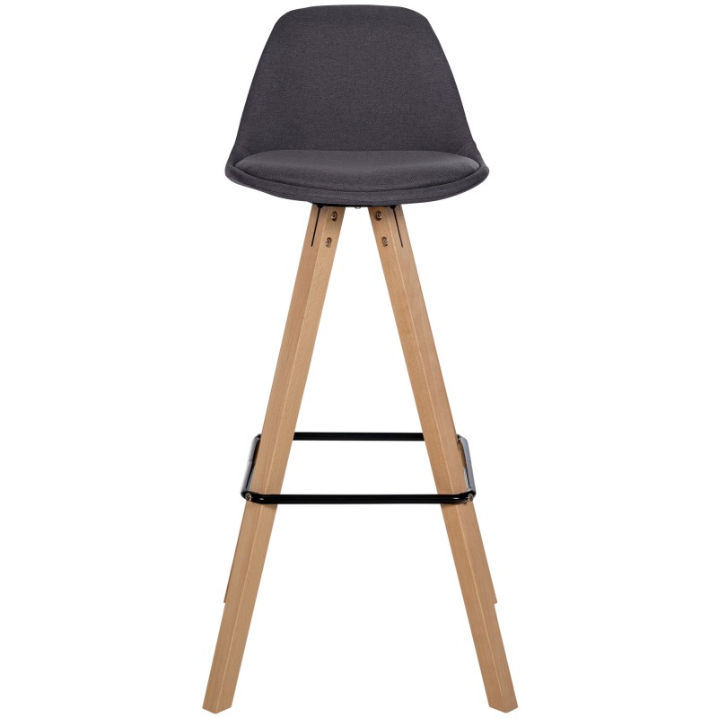 Corbin moderni baarijakkara kangasverhoilulla pyökkirungolla ja jalkatuella