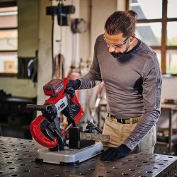 Einhell TE-MB 18/127 U Li-Solo akkukäyttöinen metallivannesaha, 18 V, 0–47° jiirisahaus