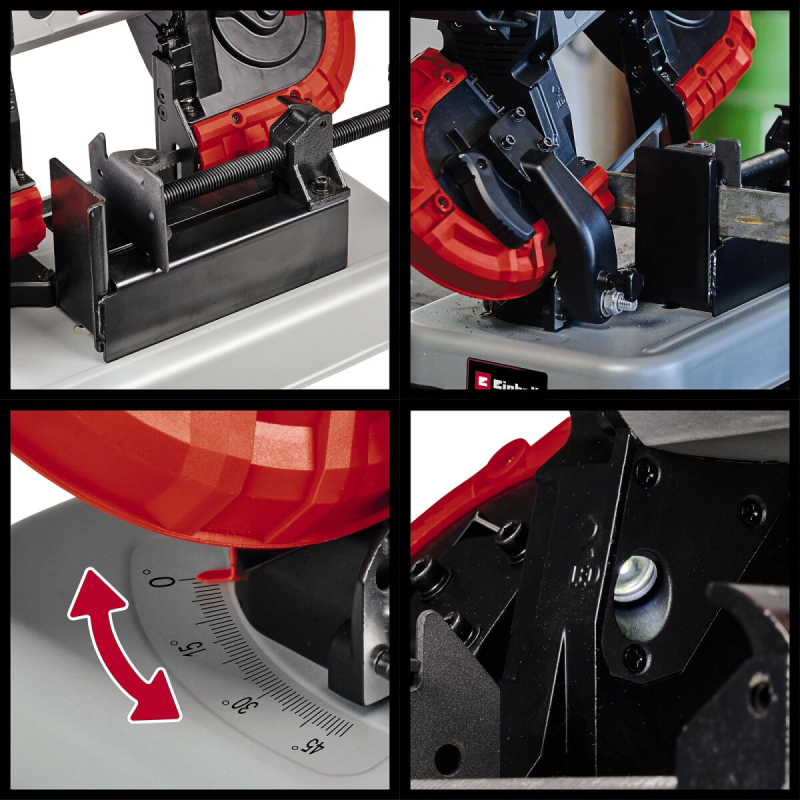 Einhell TE-MB 18/127 U Li-Solo akkukäyttöinen metallivannesaha, 18 V, 0–47° jiirisahaus