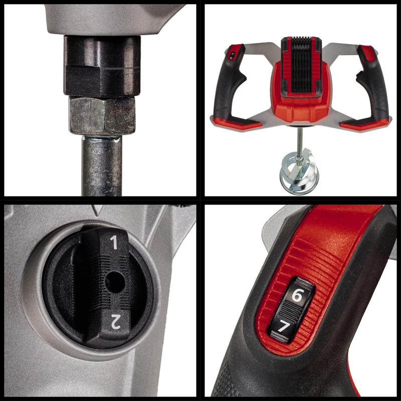 Einhell TP-MX 18-2 Li BL Solo -akkuvärinsekoitin, 18 V, 2 vaihdetta, M14, 120 mm