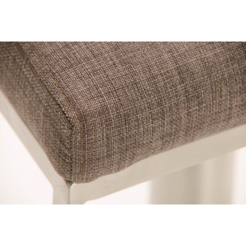 Säädettävä panama-kankainen baarijakkara pyörivällä istuimella ja selkänojalla