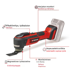 Einhell TP-MG 18 Li BL akkumonitoimityökalu, 2,5 Ah akku ja laturi