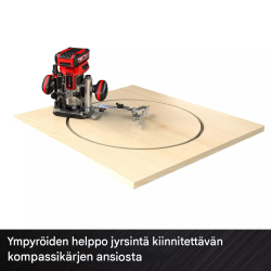 Einhell akkuyläjyrsin ja reunajyrsin TP-RO 18 Set Li BL, 18 V
