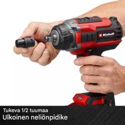 Einhell IMPAXXO 18/450 akkuiskuväännin, 18 V, 450 Nm, 2,5 Ah akku ja laturi